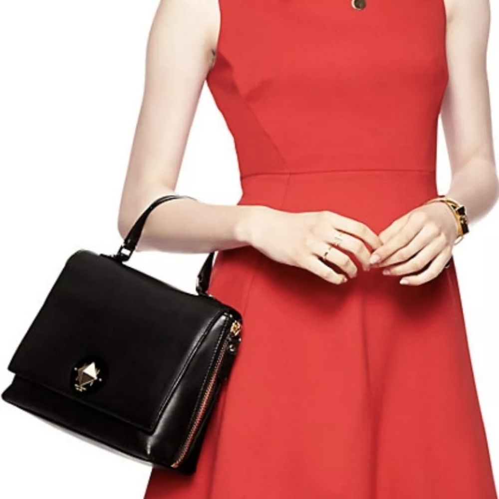 Kate Spade Varick Street Abbie Satchel   WKRU2097, Pre owned.